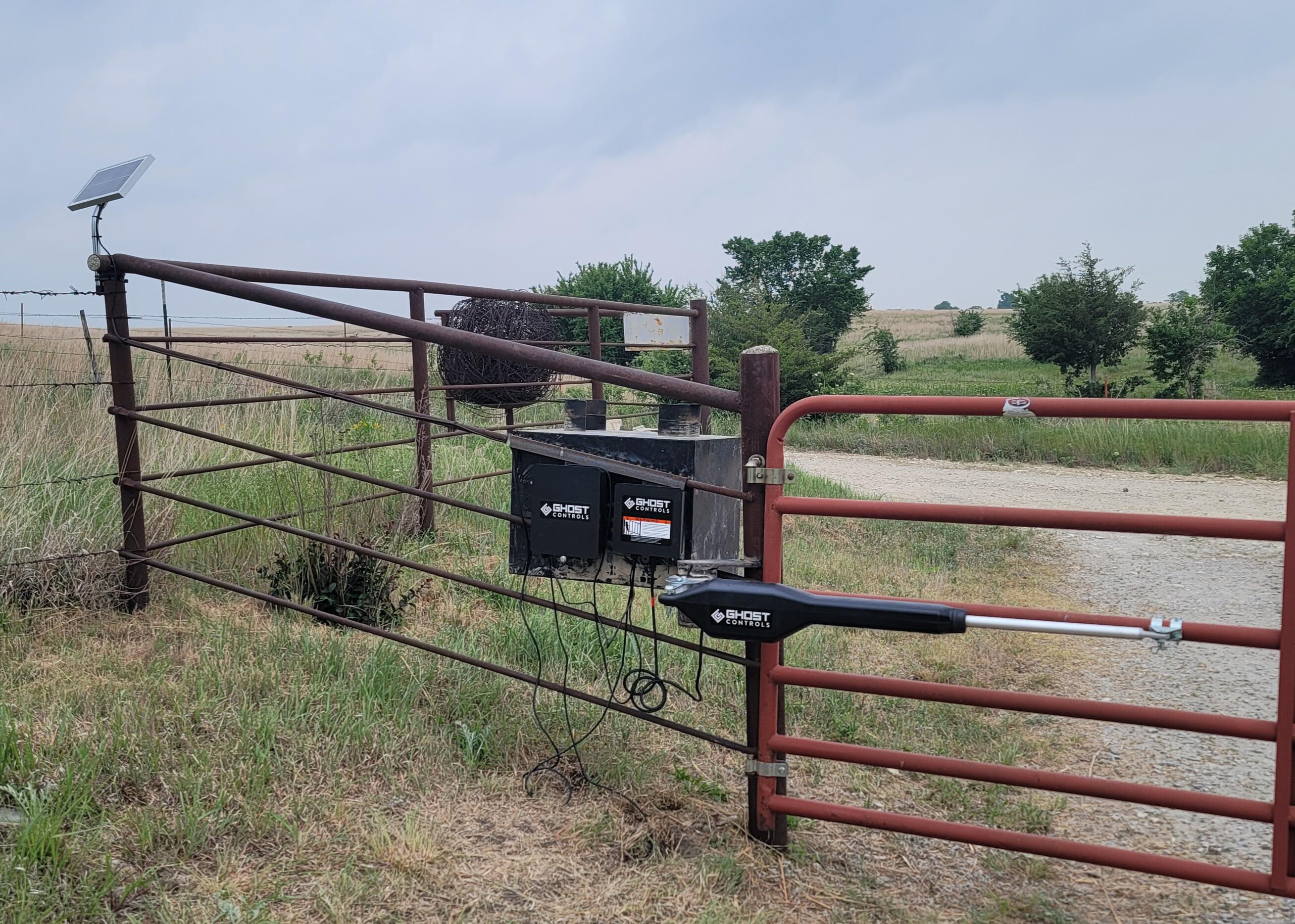 DIY automatic gate opener install